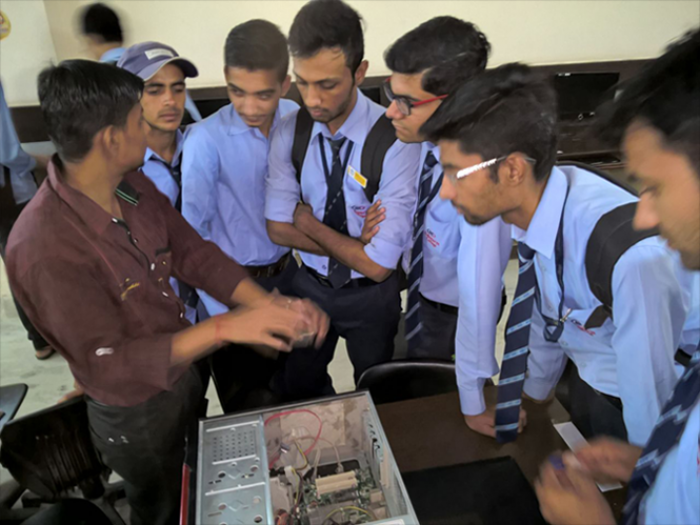 Hardware Workshop by Sumit Purohit and Harish Panwar for BCA Students
