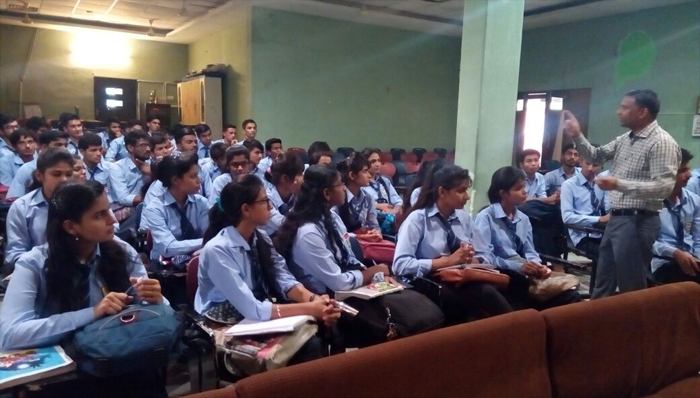 Expert Lecture delivered by Prof. M.L.Vasitha Sir, in B.Com 1st year A,B,C section